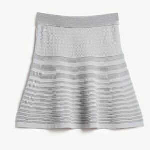 Yargici Textured Knitted Women's Skirt in a grayish blue Size 4